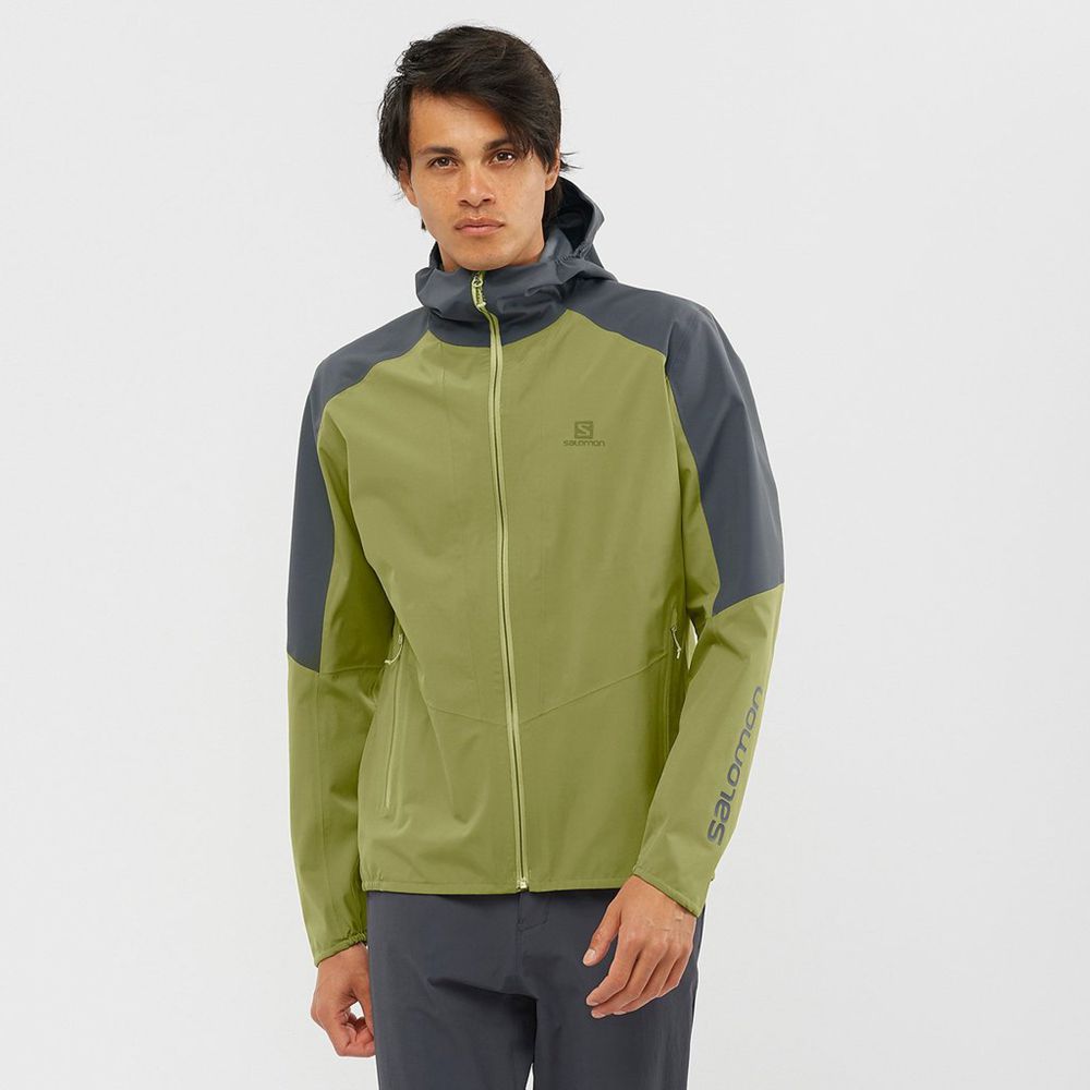 Salomon OUTLINE Chaquetas Hombre - Verde Oliva - Colombia (83704-NQMY)